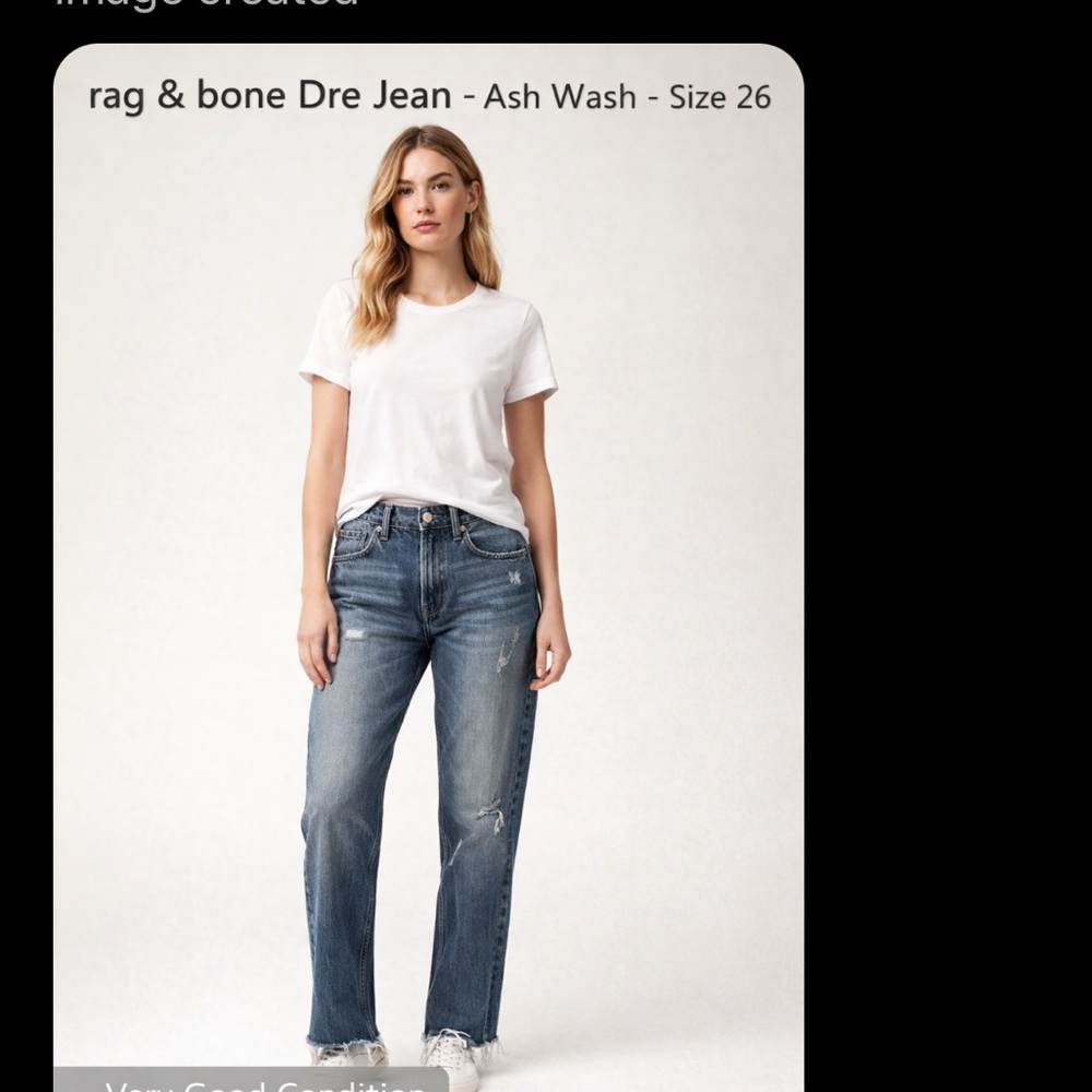 rag & bone Blue Boyfriend Jeans